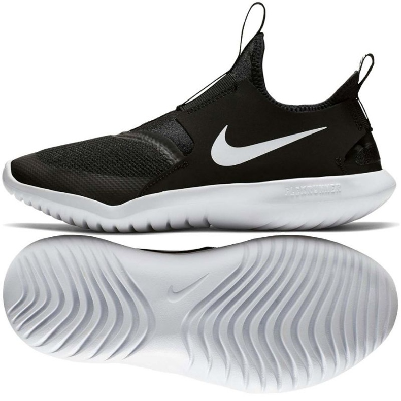 Tênis de corrida Nike Flex Runner Jr AT4662 001 preto 1