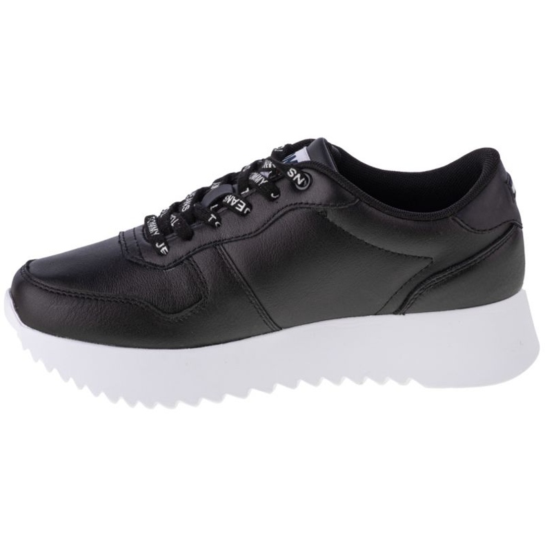 Sapatos Tommy Hilfiger com travas altas de couro W EN0EN01120-BDS preto 1 Sapatos Tommy Hilfiger com travas altas de couro W EN0EN01120-BDS preto 1
