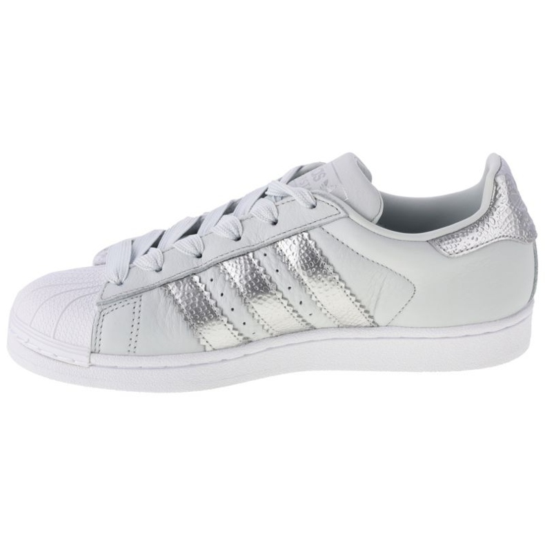 Sapatos Adidas W Superstar W CG6452 branco prata 1