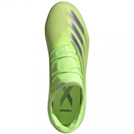Chuteiras Adidas X Ghosted.1 Fg Jr EG8180 multicolorido verde 1