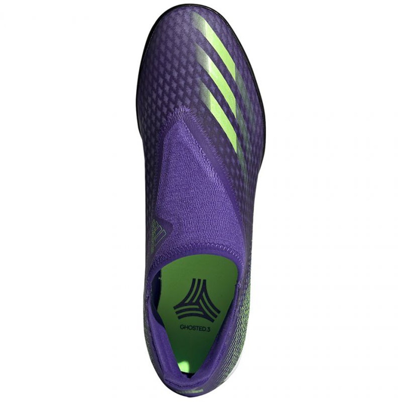 Chuteiras Adidas X Ghosted.3 Ll Tf M EG8159 multicolorido roxo 1