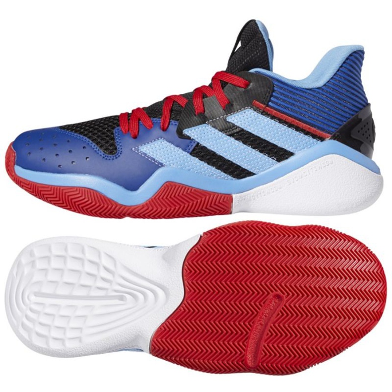 Tênis de basquete Adidas Harden Steapback M FW8482 multicolorido azul 1