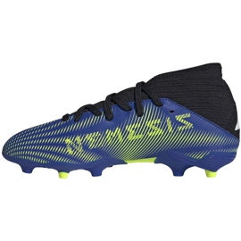 Chuteiras Adidas Nemeziz 3 In Jr FY0817 preto, real azul 1