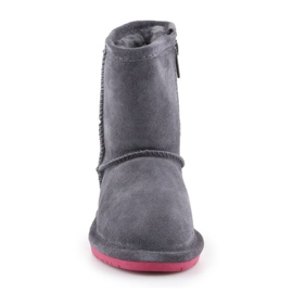 Botas de inverno BearPaw Emma Toddler Zipper 608TZ-903 Charcoal Pomberry cinza 2 Botas de inverno BearPaw Emma Toddler Zipper 608TZ-903 Charcoal Pomberry cinza 2