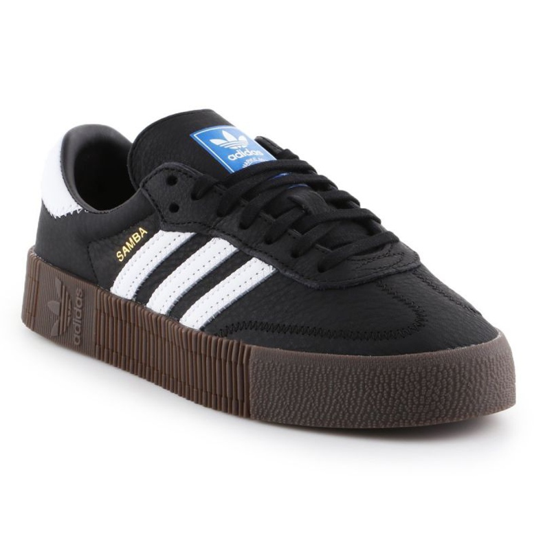 Sapatos Adidas Sambarose W B28156 branco preto 1