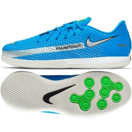 Chuteira Nike Phantom Gt Academy Ic Jr CK8480 400 azul azul 1