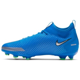 Chuteiras Nike Phantom Gt Academy Df FG / MG Jr CW6694 400 multicolorido azul 1 Chuteiras Nike Phantom Gt Academy Df FG / MG Jr CW6694 400 multicolorido azul 1