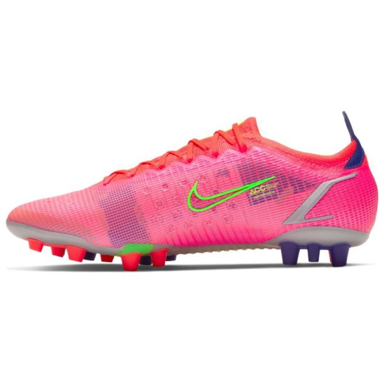 Chuteira Nike Mercurial Vapor 14 Elite Ag M CZ8717 600 de futebol vermelho laranjas e tintos 1