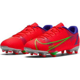 Chuteira Nike Vapor 14 Academy FG / MG Jr CV0811 600 vermelho laranjas e tintos 1