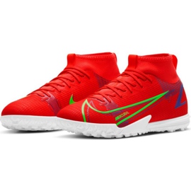 Chuteira Nike Mercurial Superfly 8 Academy Tf Jr CV0789 600 vermelho laranjas e tintos 1