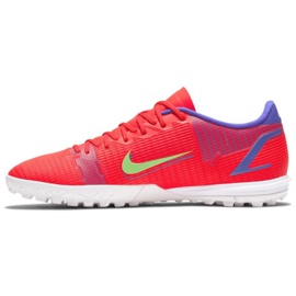 Chuteira Nike Mercurial Vapor 14 Academy Tf M CV0978 600 vermelho laranjas e vermelhos 1