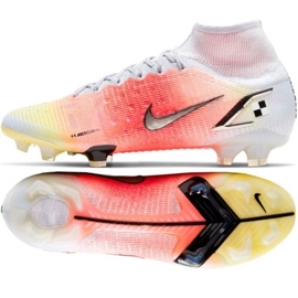 Nike Mercurial Superfly 8 Elite Mds Fg M CV0959 108 chuteiras vermelho, branco, laranja laranjas e tintos 1