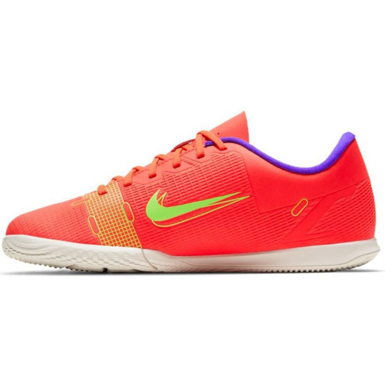 Chuteira Nike Mercurial Vapor 14 Club Ic Jr CV0826 600 multicolorido laranjas e vermelhos 1