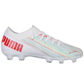 Chuteiras Puma Ultra 3.2 Fg Ag Jr 106360 06 multicolorido branco 1