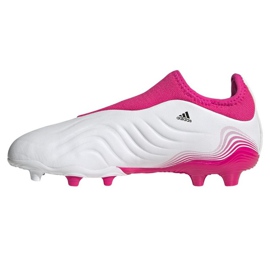 Chuteiras Adidas Copa Sense.3 Fg Ll Jr FX1983 azul marinho, branco, rosa branco 1