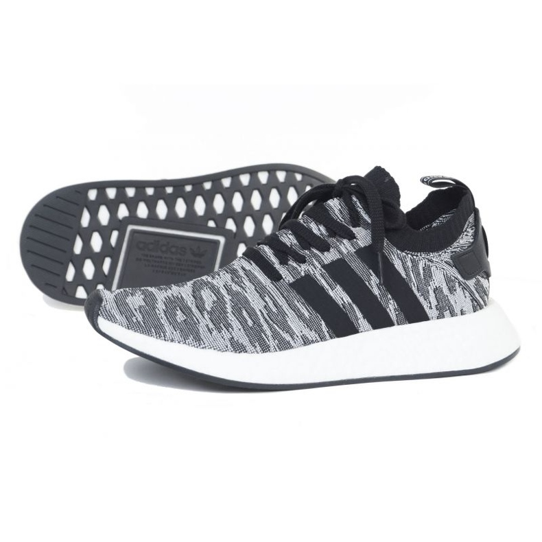 Sapatos adidas NMD_R2 Pk M BY9409 preto cinza 1