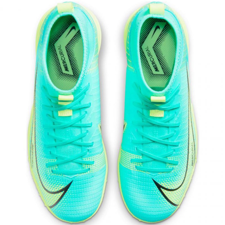 Chuteira Nike Mercurial Superfly 8 Academy Tf Jr CV0789 403 multicolorido azul 1 Chuteira Nike Mercurial Superfly 8 Academy Tf Jr CV0789 403 multicolorido azul 1