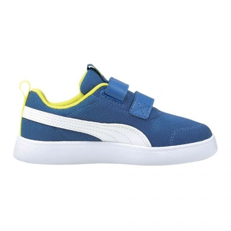 Tênis Puma Courtflex v2 Mesh V 371758 07 azul 1 Tênis Puma Courtflex v2 Mesh V 371758 07 azul 1