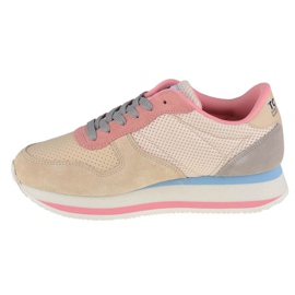 Tênis Tommy Hilfiger Jeans Flatform Runner W EN0EN01357-AA8 bege rosa 1