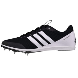 Picos de corrida Adidas Distancestar M AQ0213 branco preto 1