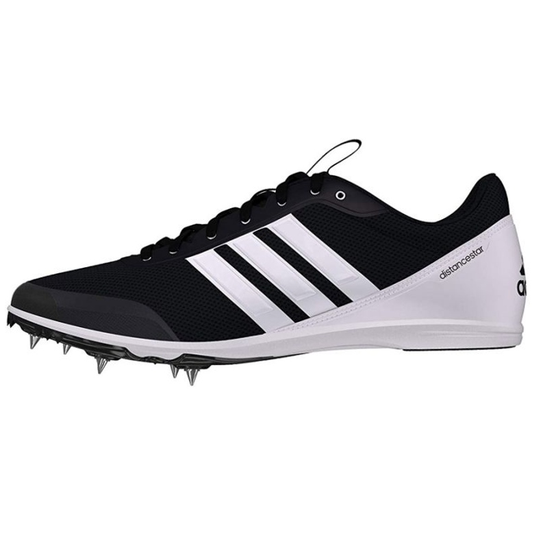 Picos de corrida Adidas Distancestar M AQ0213 branco preto 1