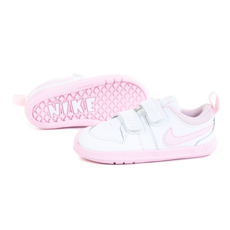 Sapato Nike Pico 5 (TDV) Jr AR4162-105 branco rosa 1 Sapato Nike Pico 5 (TDV) Jr AR4162-105 branco rosa 1
