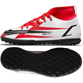 Chuteira Nike Mercurial Superfly 8 Club CR7 Tf Jr DB0933 600 multicolorido branco 1 Chuteira Nike Mercurial Superfly 8 Club CR7 Tf Jr DB0933 600 multicolorido branco 1