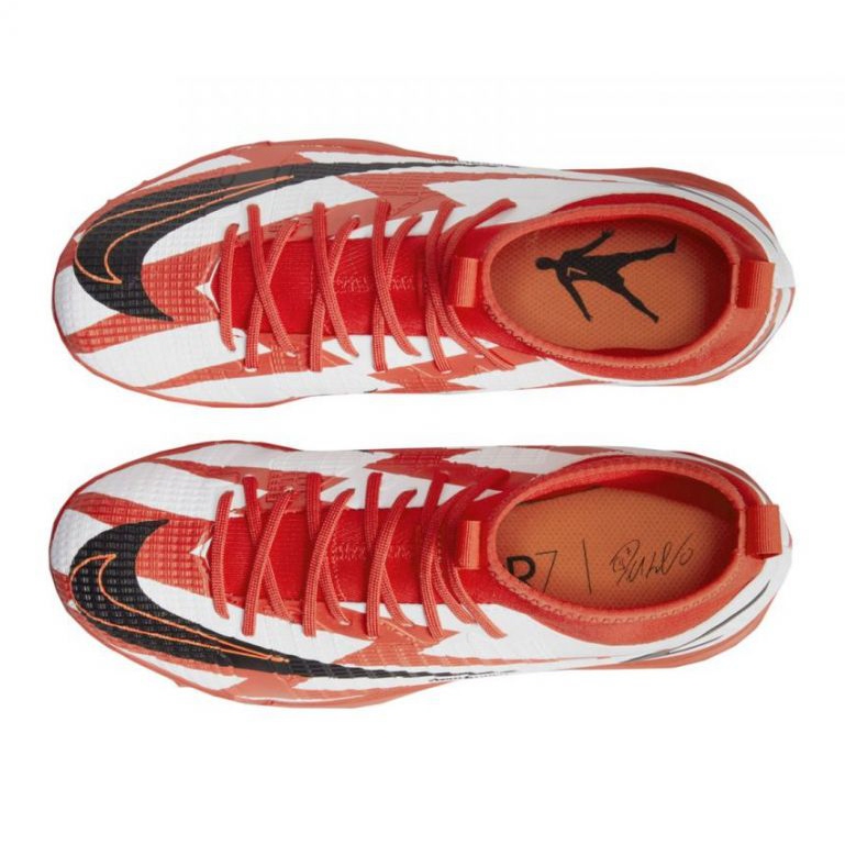 Chuteira Nike Mercurial Superfly 8 Academy CR7 Tf Jr DB2679 600 multicolorido laranjas e vermelhos 1