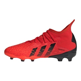 Chuteiras Adidas Predator Freak.3 Fg Jr FY6282 vermelho laranjas e tintos 1 Chuteiras Adidas Predator Freak.3 Fg Jr FY6282 vermelho laranjas e tintos 1