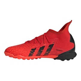 Chuteiras Adidas Predator Freak.3 Tf Jr FY6314 multicolorido laranjas e vermelhos 1
