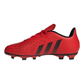 Chuteiras Adidas Predator Freak.4 FxG Jr FY6322 vermelho laranjas e vermelhos 1