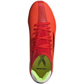 Chuteiras Adidas X Speedflow.3 Mg Jr FY3261 multicolorido laranjas e tintos 1