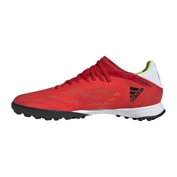 Chuteiras Adidas X Speedflow.3 Tf M FY3310 multicolorido laranjas e tintos 1
