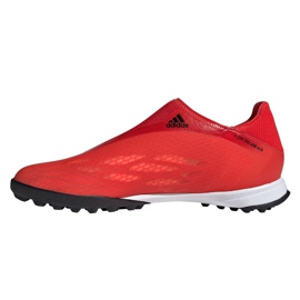 Chuteiras Adidas X Speedflow.3 Ll Tf M FY3266 multicolorido laranjas e vermelhos 1