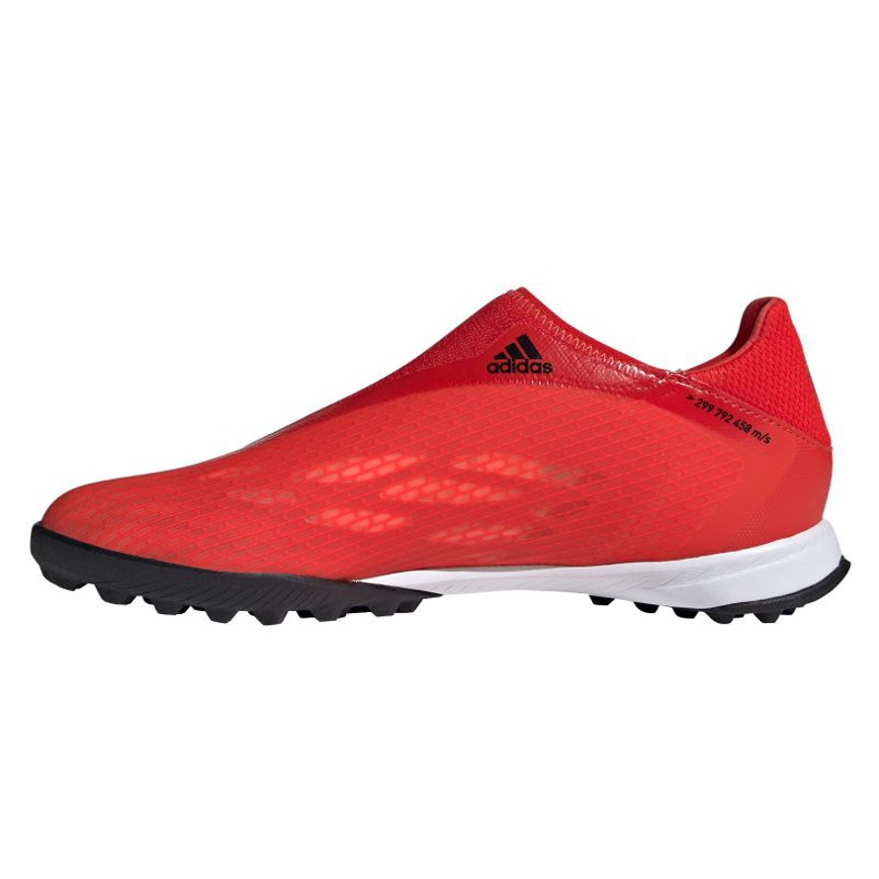Chuteiras Adidas X Speedflow.3 Ll Tf M FY3266 multicolorido laranjas e vermelhos 1