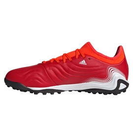 Chuteiras Adidas Copa Sense.3 Tf M FY6188 multicolorido laranjas e vermelhos 1