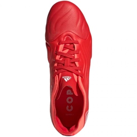 Chuteiras Adidas Copa Sense.1 Fg Jr FY6160 vermelho laranjas e vermelhos 1
