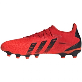 Chuteiras Adidas Predator Freak.3 Mg LM GZ2824 multicolorido laranjas e vermelhos 1