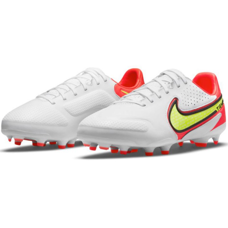 Chuteiras Nike Legend 9 Pro Fg Jr DA1335 176 branco, vermelho branco 1