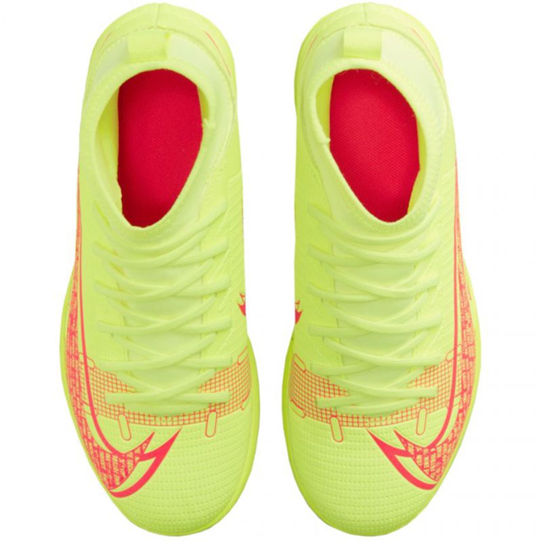 Sapatos de interior Nike Mercurial Superfly 8 Club Ic Jr CV0792-760 amarelo amarelo 1