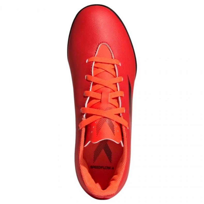 Chuteiras Adidas X Speedflow.4 Tf Jr FY3327 vermelho laranjas e vermelhos 1