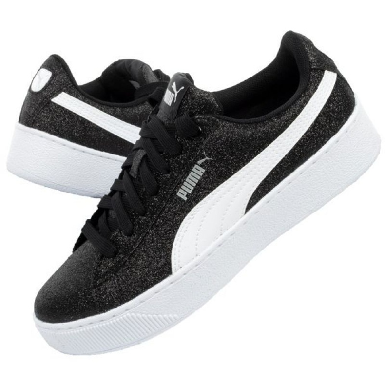 Puma Vikky Platform Glitz Jr 366856 02 preto azul 1 Puma Vikky Platform Glitz Jr 366856 02 preto azul 1