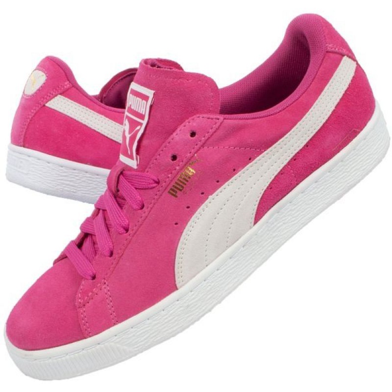Sapatos Puma Suede Classic W 355462 38 bege rosa dourado 1
