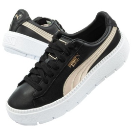 Puma Suede Platform Trace W 367728 01 preto dourado 1