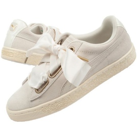 Puma Suede Heart Satin W 362714 04 bege dourado 1 Puma Suede Heart Satin W 362714 04 bege dourado 1