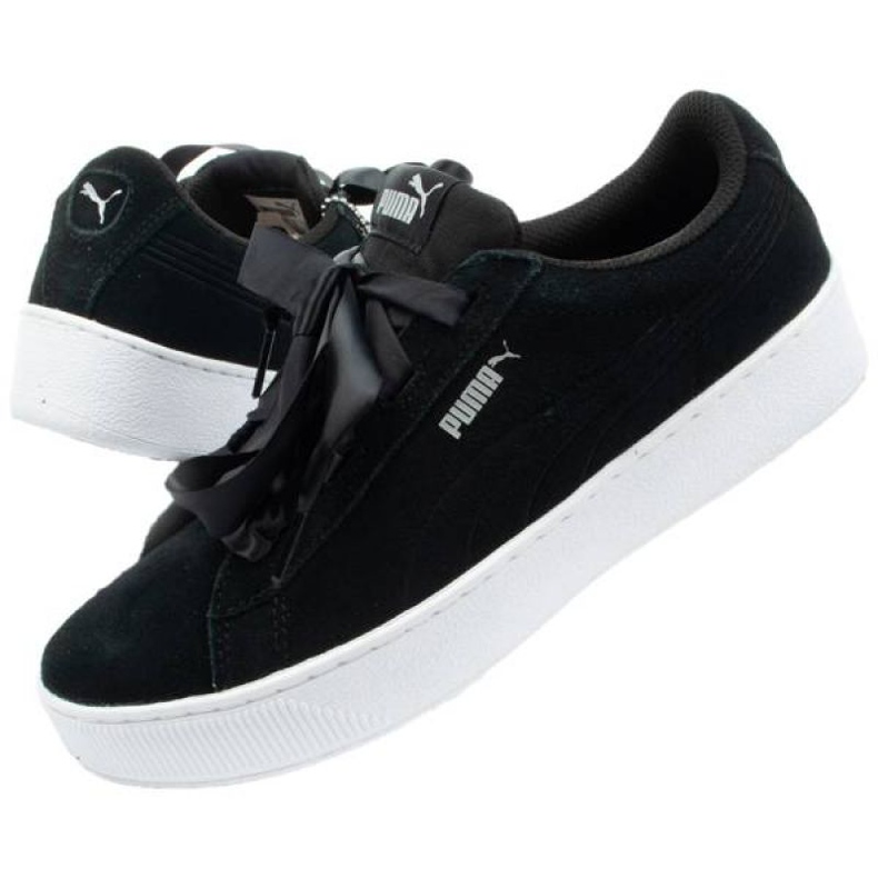 Puma Vikky Platform Ribbon W 367642 03 preto 1 Puma Vikky Platform Ribbon W 367642 03 preto 1