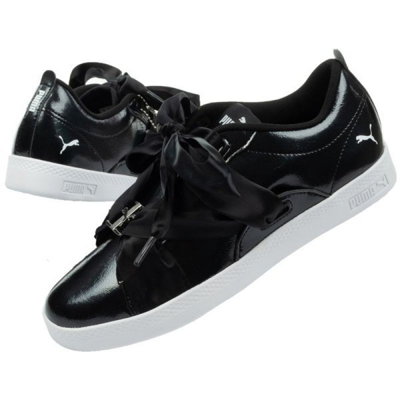 Sapatos Puma Smash Wns Bkl Patente W 369638 02 preto 1