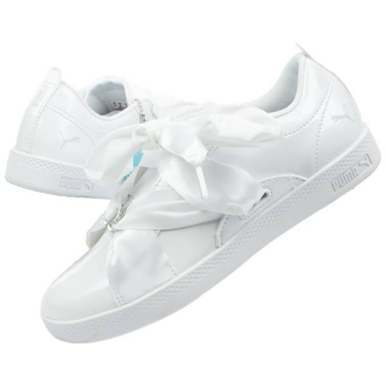 Sapatos Puma Smash Wns Bkl Patente W 369638 01 branco 1