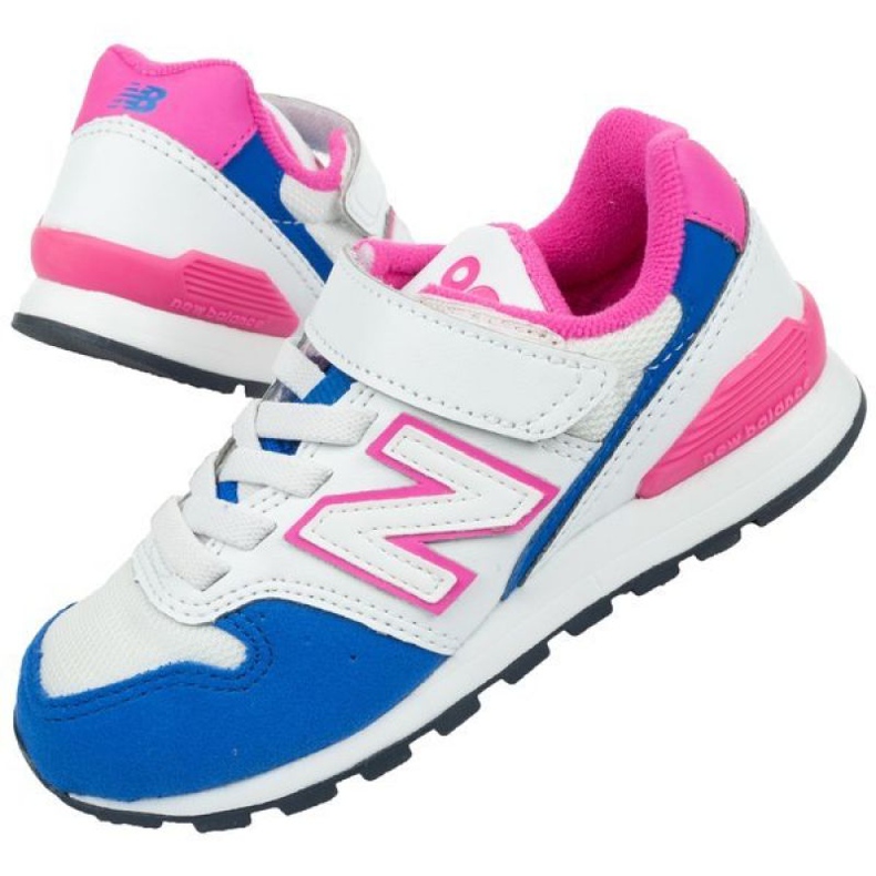 Tênis New Balance Jr YV996DC branco azul rosa 1