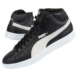 Tênis Puma Smash M 366924 02 branco preto 1 Tênis Puma Smash M 366924 02 branco preto 1